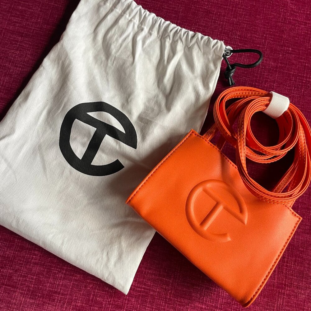 TELFAR Small Shopping Bag Orange
